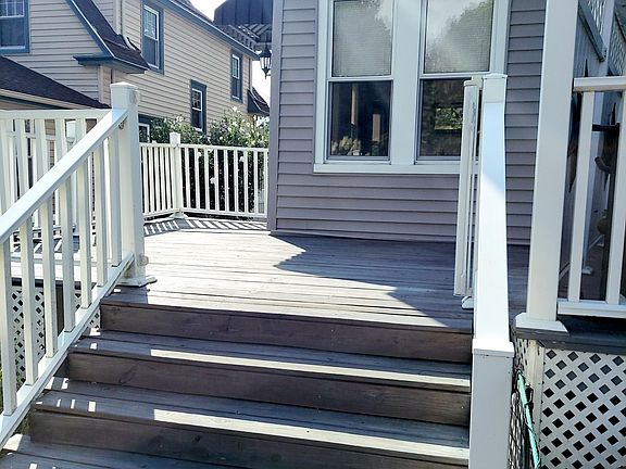 Back Deck and Small Yard are Accessed from Kitchen Door