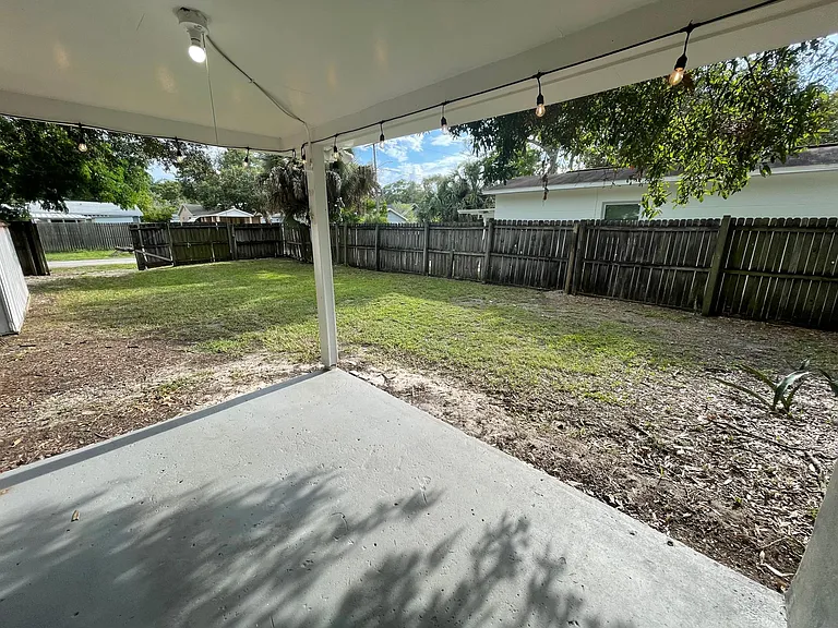 Patio with ambient lights