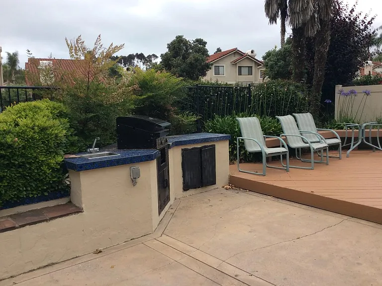 built-in BBQ