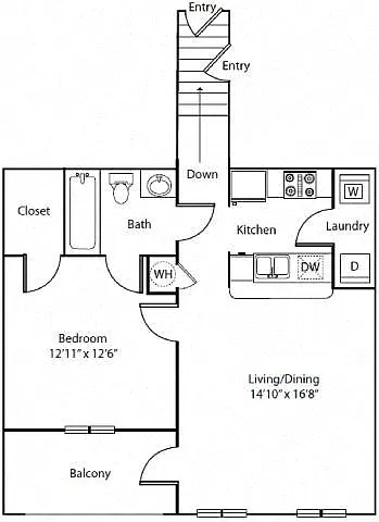 Floor plan 1C