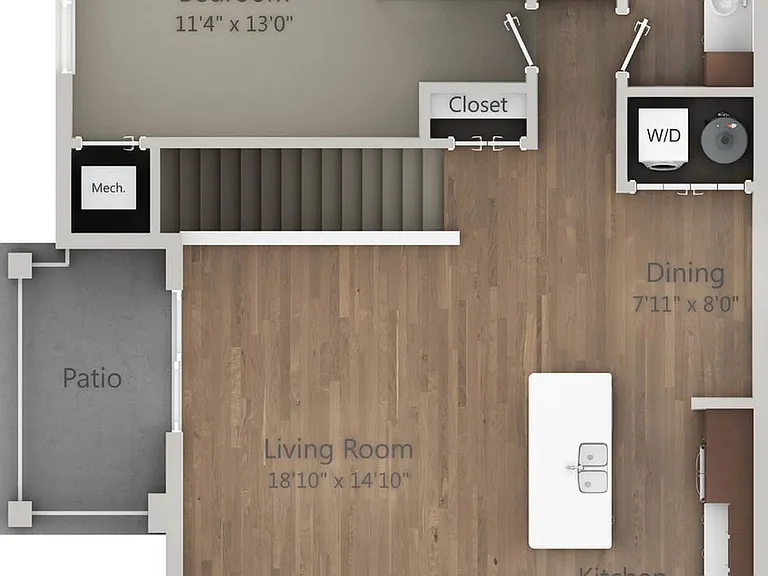 Floor Plan 1M | Drexel Ridge Apartments | Apartments in Oak Creek, WI Floor Plan 1M | Drexel Ridge Apartments | Apartments in Oak Creek, WI