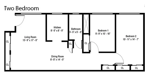 Floor plan 2BR