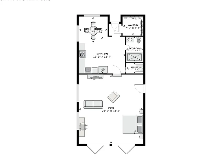Floor Plan with enormous front bedroom