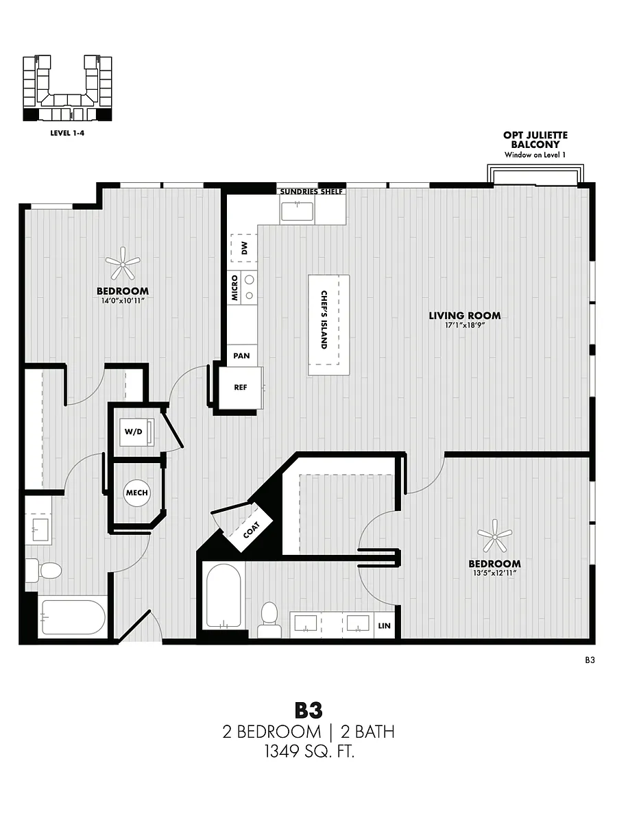Floor plan B3
