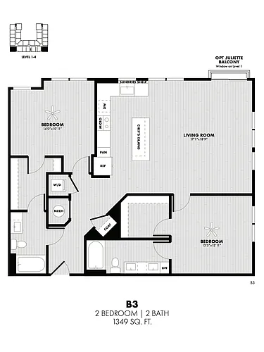 Floor plan B3