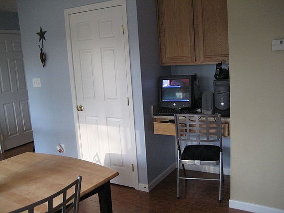 Planning desk off of breakfast nook