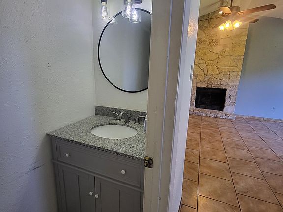 There is half bathroom downstairs so your guests don't need to go up to where the bedrooms are.