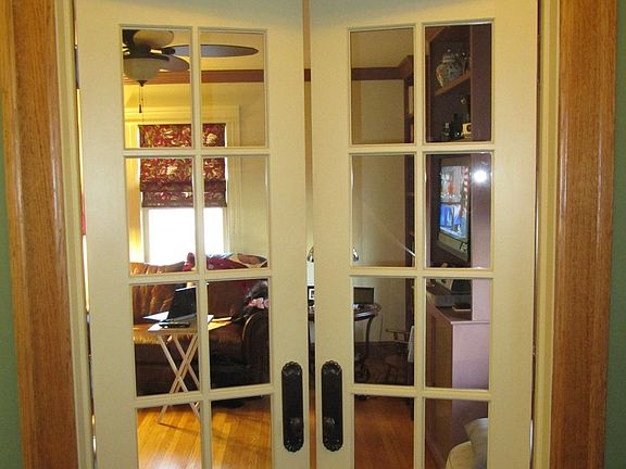 living room french doors