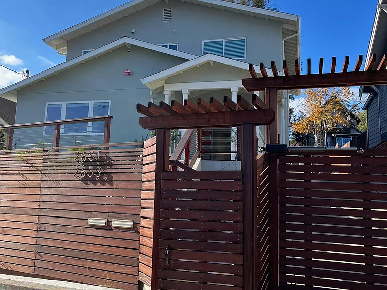 Front gate main house, note the unit to be rented is privately located at the rear of the house