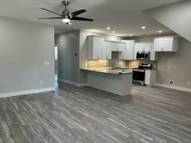 Kitchen and Living Room