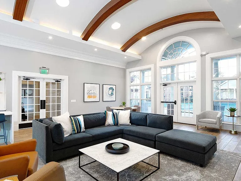 Lounge with multiple seating areas
