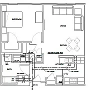 Floor plan One Bedroom