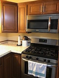 Gas range and built in microwave