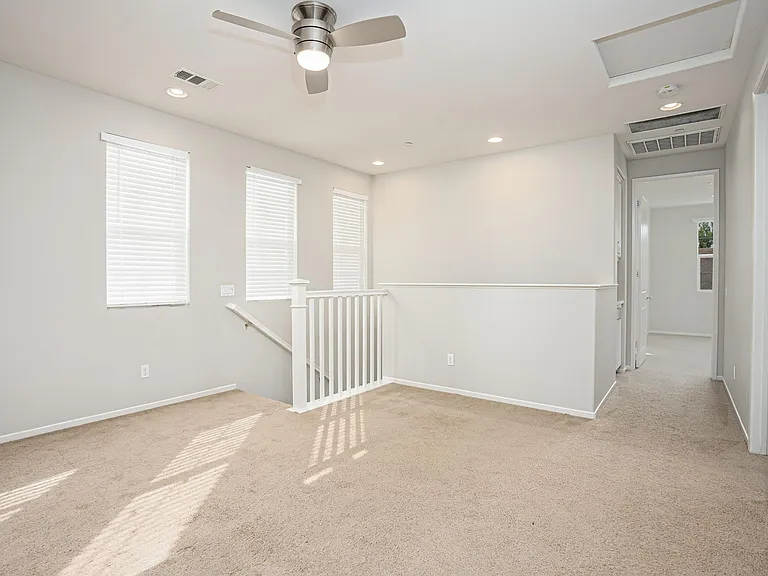 Loft with Fan and Whole House Fan System