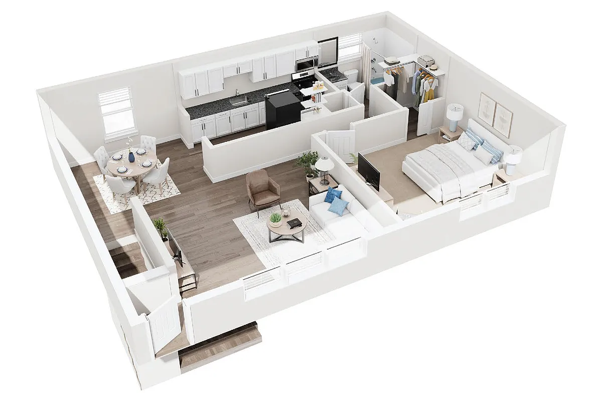 Floor plan 1 Bedroom