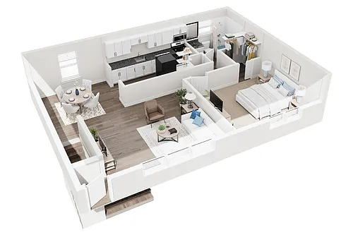 Floor plan 1 Bedroom