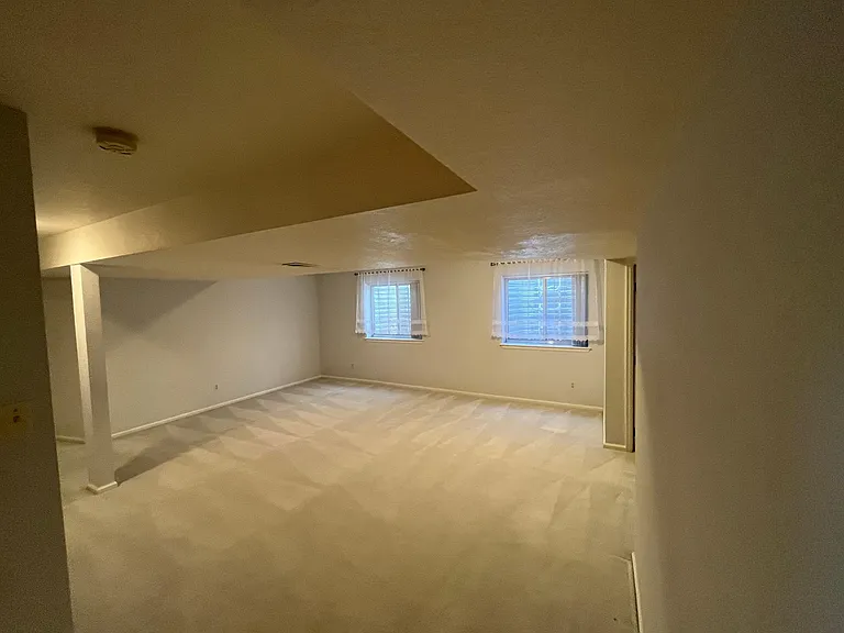 Area in finished basement.