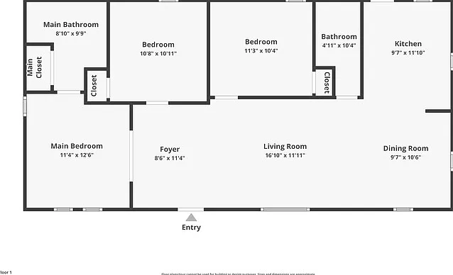 3 bed, 2.0 bath, 1152 sqft, $1,915 — Photo 2
