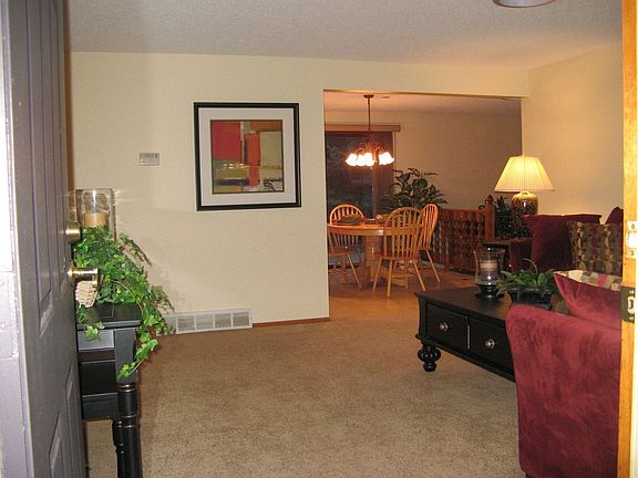 view into dining room