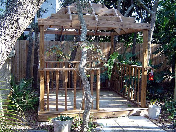 gazebo in back
