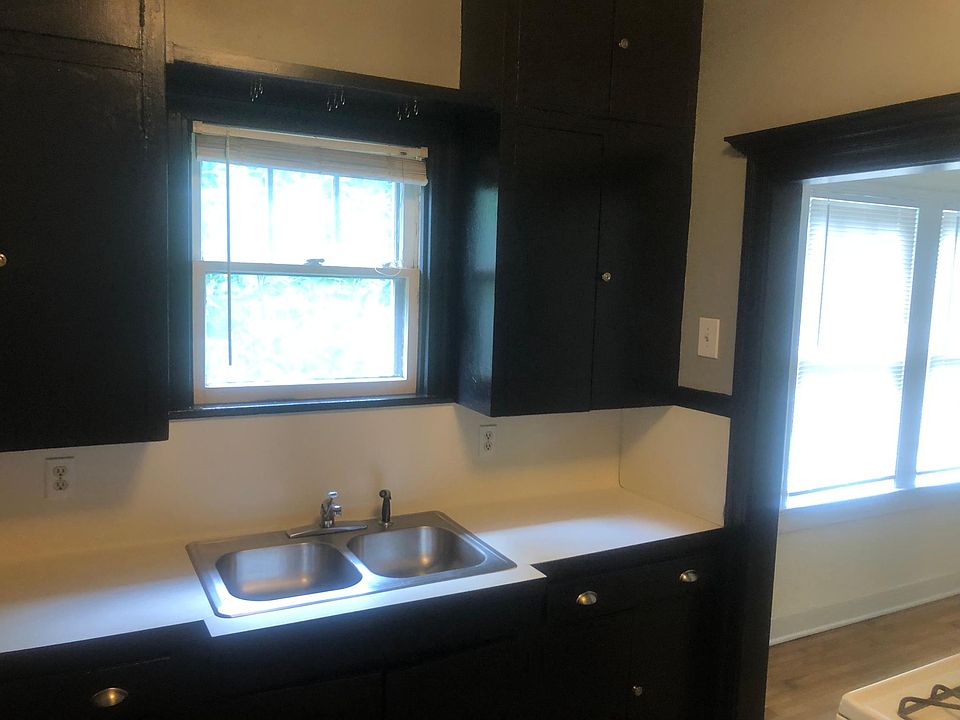 Kitchen, cabinets are now painted white