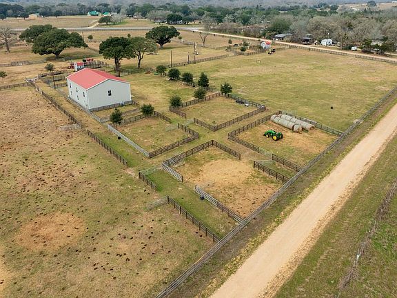 Barn And Paddocks Southeast Looking Northwest