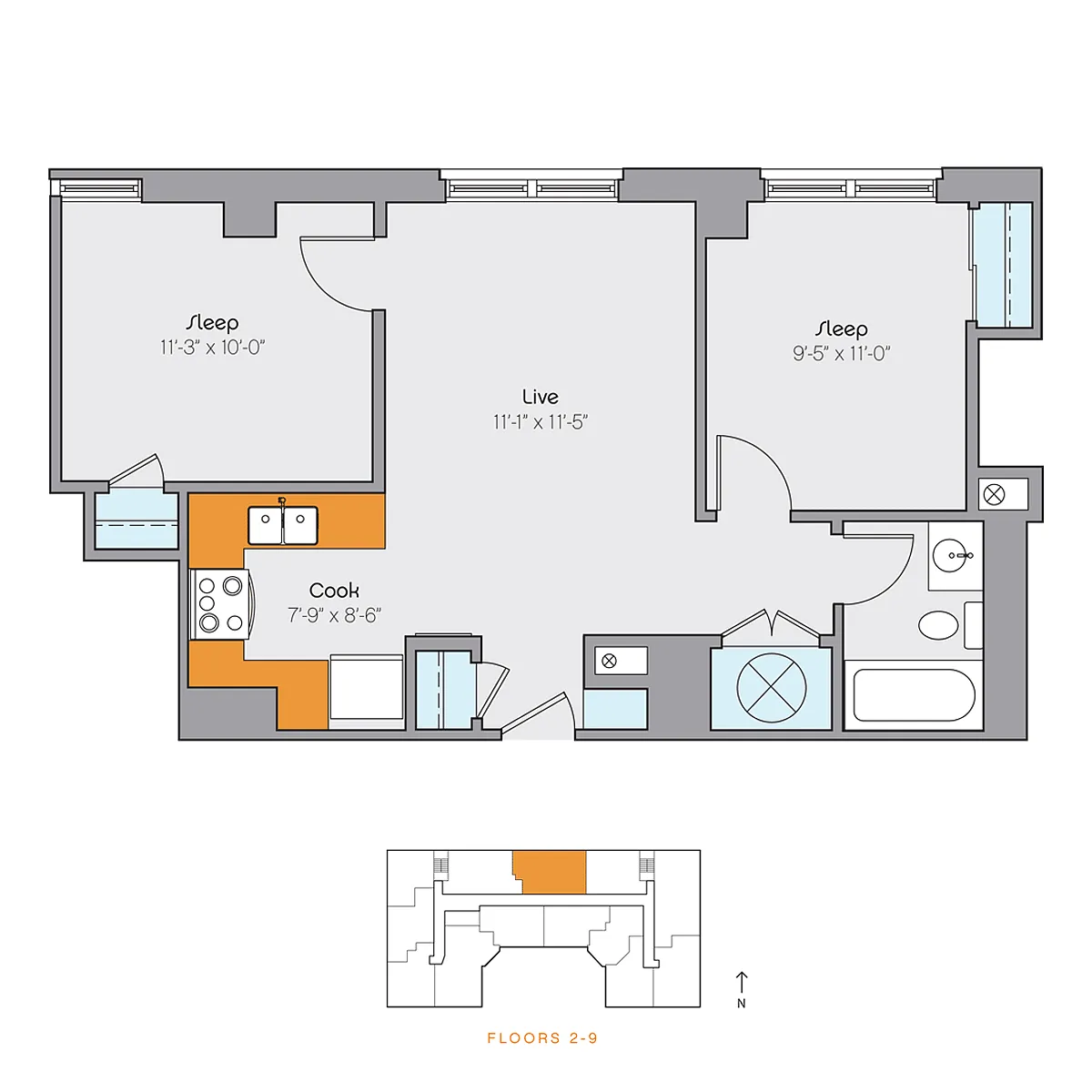 Floor plan clyd-2bT02