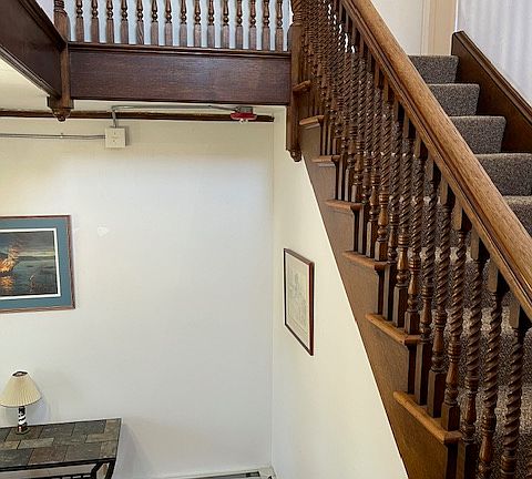 Front stairway to apartment #3