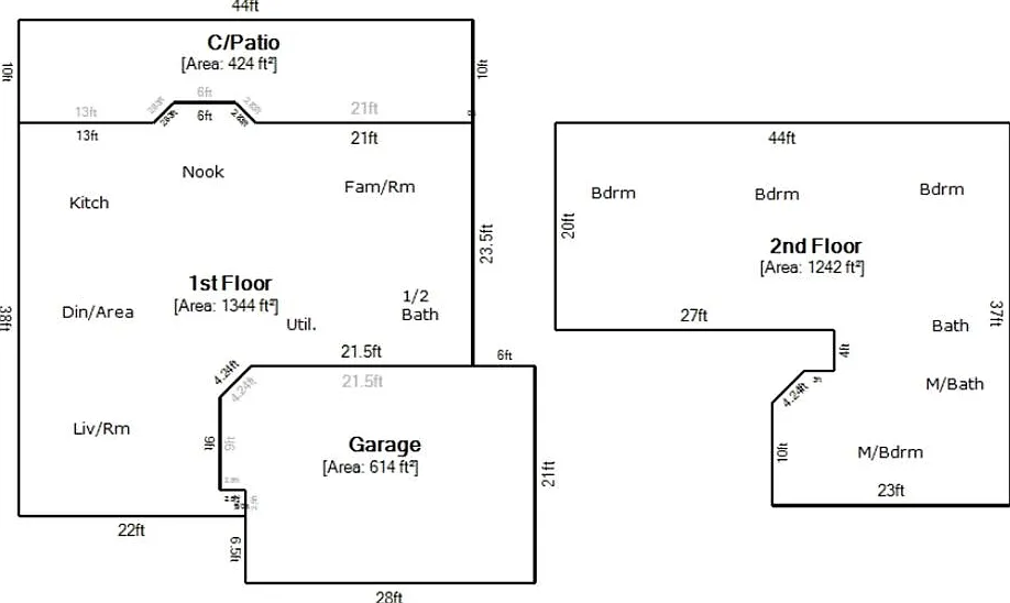 4 bed, 2.5 bath, 2606 sqft, $2,250 — Photo 1