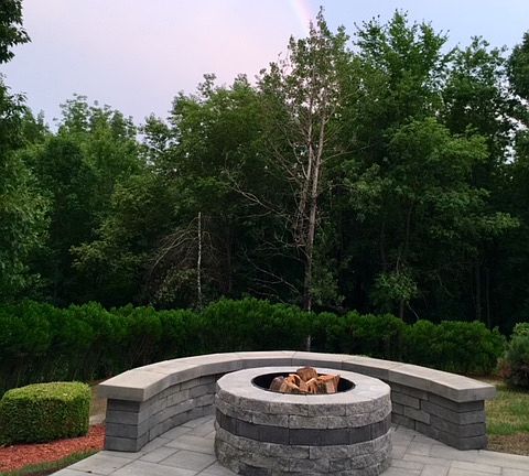 New Fire pit and patio