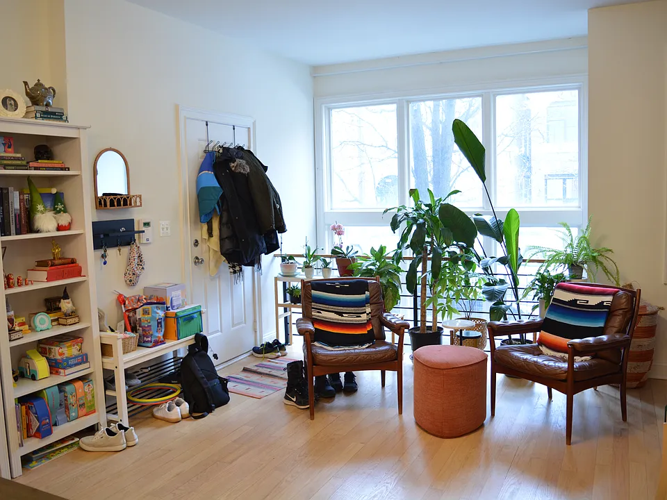 First floor entrance living room.