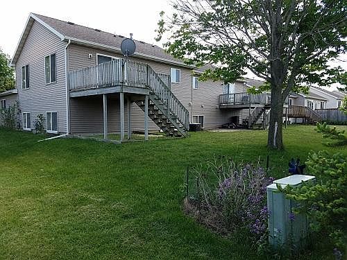 large deck to backyard