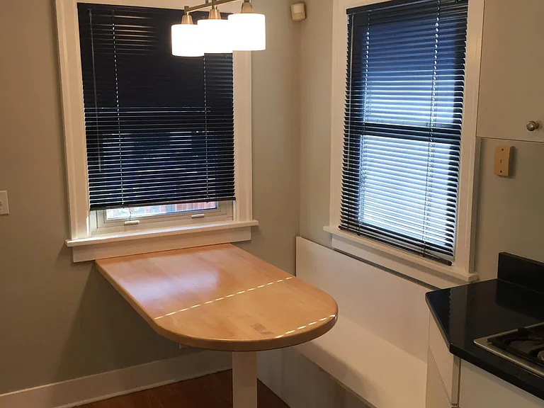 kitchen nook-with storage under bench-sits 4 comfortably