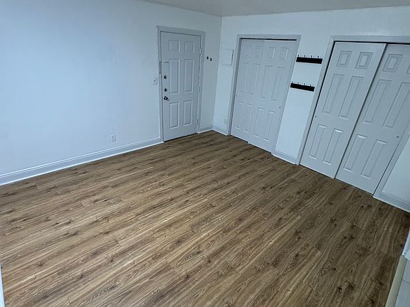 Living room and closets