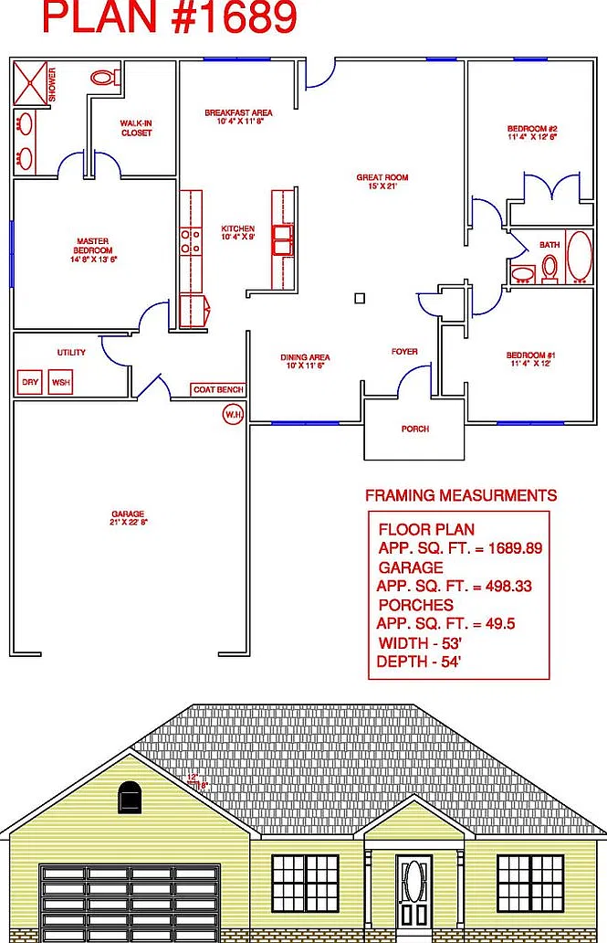 3 Bedroom, 2 Bath, 2 Car Garage — Photo 2