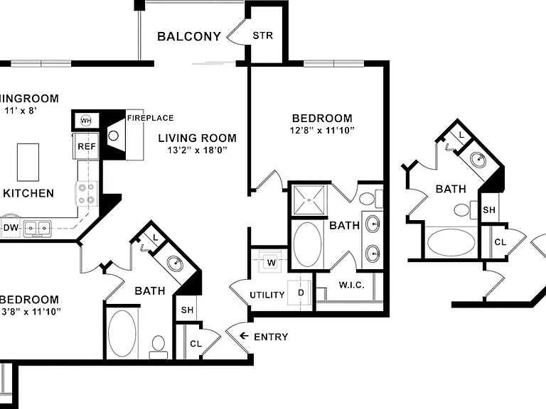 B5R Floorplan | Two Bedroom B5R Floorplan | Two Bedroom