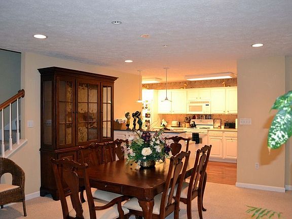 Dining room adjoins kitchen.