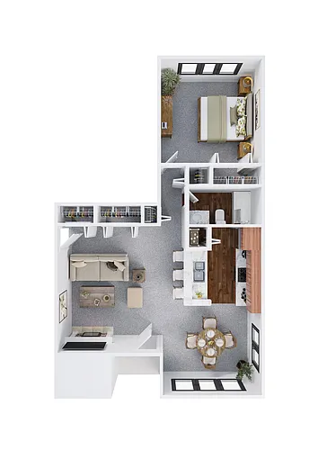 Floor plan One Bedroom