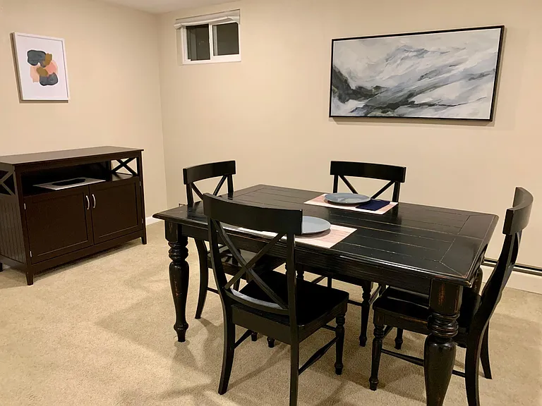Basement level dining