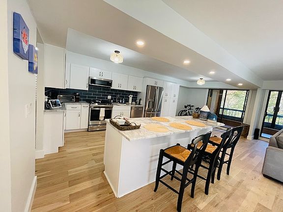 Kitchen with granite island