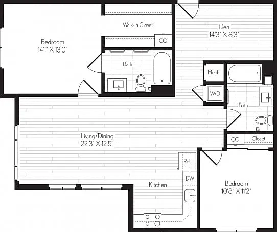B11D Two Bedroom B11D Two Bedroom