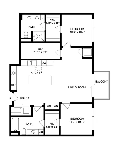 Floor plan Garland