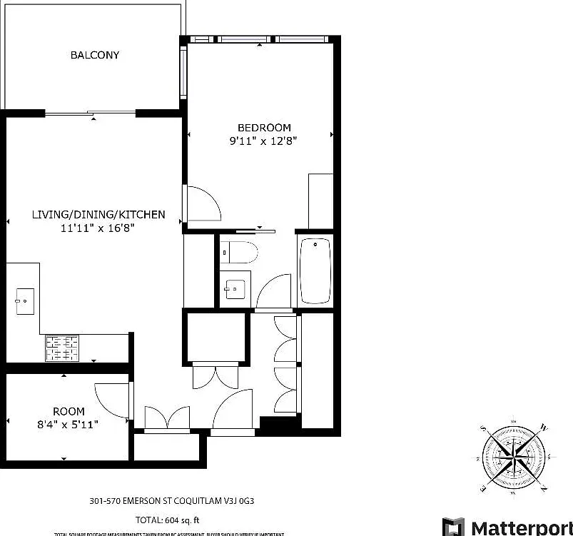 1 bed, 604 sqft, $2,000 — Photo 1