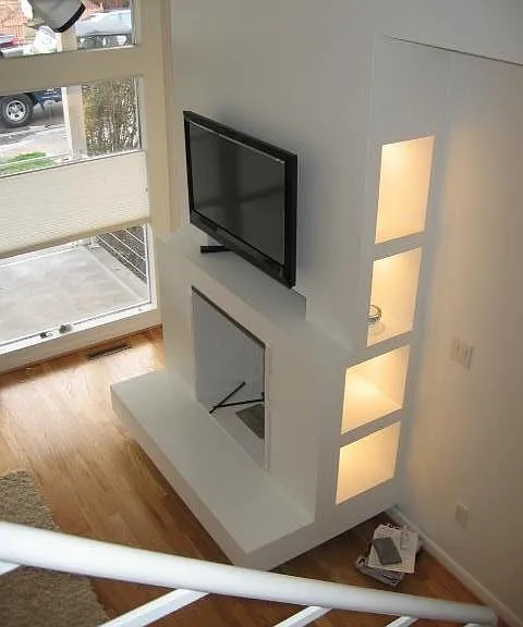Fireplace in living room