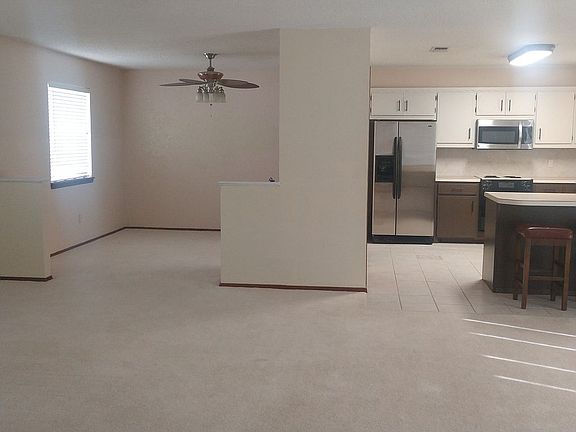 Living, dining, kitchen