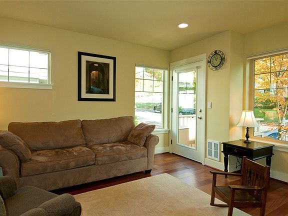 East facing living room.