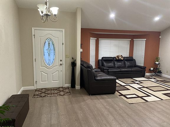 Enter into the spacious living room