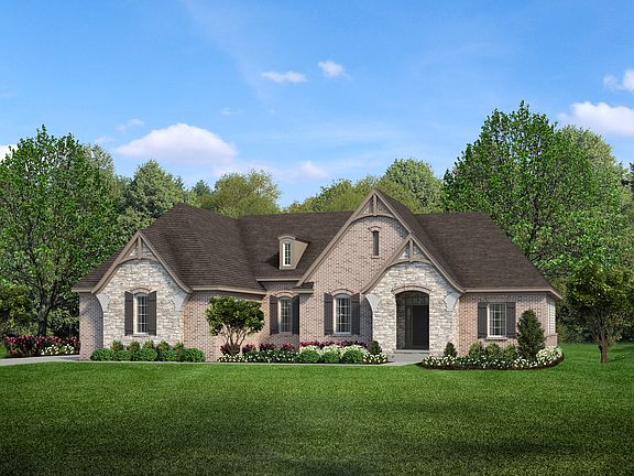 French Eclectic Elevation