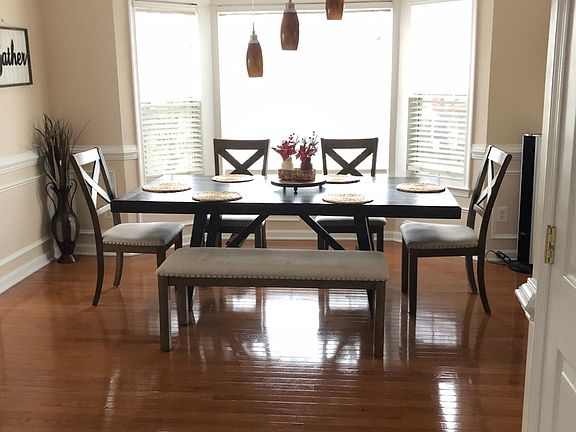 Dining area, kitchen bay window, furniture shown for perspective, furniture is not included