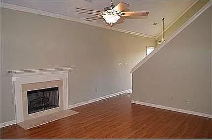 Family room with fireplace